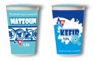  YUMI Kefir & Matzoun labels design